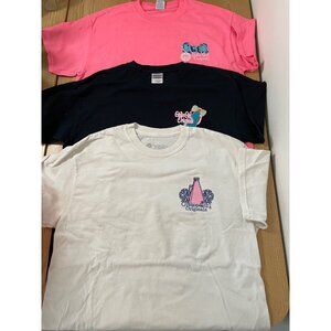 Bundle of 3 Women’s Girlie Girl Originals T-Shirts Cheerleading size Medium